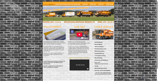 Security scan screenshot of https://www.kanalreinigung-benedikt.de