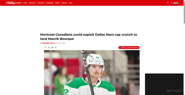 Security scan screenshot of https://awinninghabit.com/montreal-canadiens-could-exploit-dallas-stars-cap-crunch-to-land-mavrik-bourque-01kwes49svb8