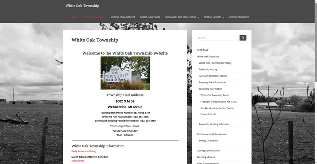Security scan screenshot of https://www.whiteoaktwpmi.gov/
