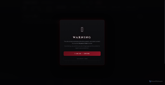 Security scan screenshot of https://gore.best/category/war-combat?sort=trending