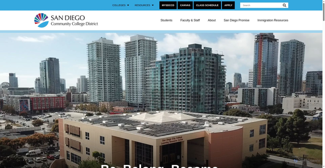 Security scan screenshot of https://www.sdccd.edu/