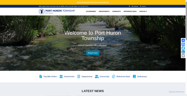 Security scan screenshot of https://phtwpmi.gov/