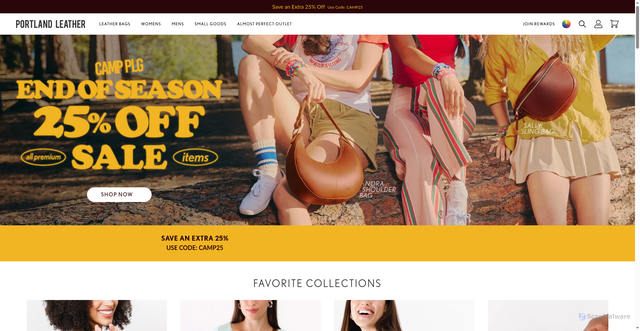 Security scan screenshot of https://www.portlandleathergoods.com