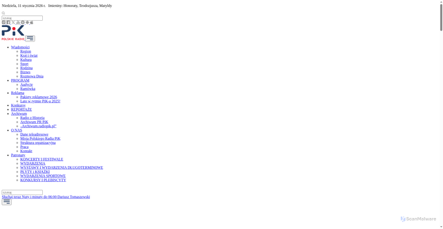 Security scan screenshot of https://radiopik.pl