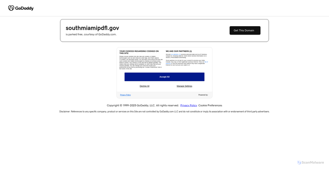 Security scan screenshot of https://southmiamipdfl.gov/
