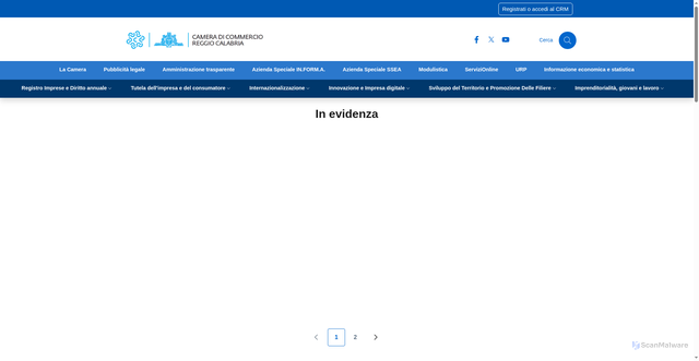 Security scan screenshot of https://www.rc.camcom.it