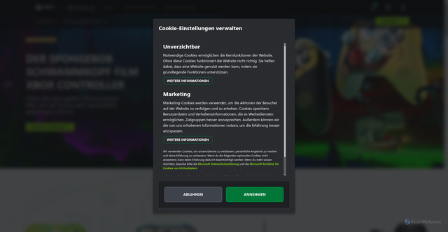 Security scan screenshot of https://xboxdesignlab.xbox.com