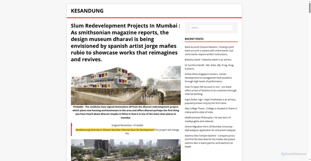 Security scan screenshot of https://jesadonik.pages.dev/post/slum-redevelopment-projects-in-mumbai/