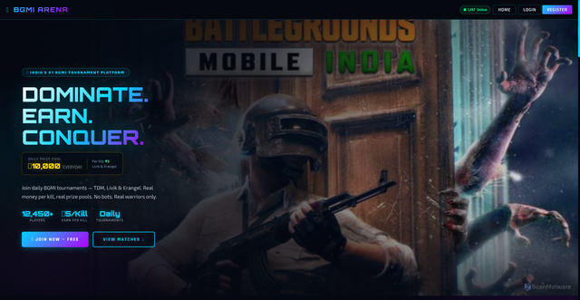Security scan screenshot of https://bgmilive-odcfewm056.edgeone.app/