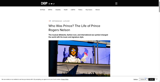 Security scan screenshot of https://www.dcpofficial.com/post/who-was-prince-the-life-of-prince-rogers-nelson