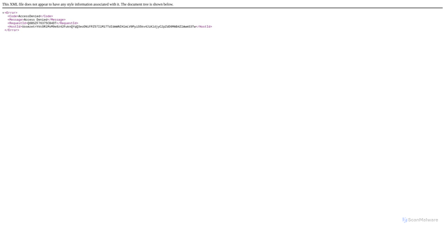 Security scan screenshot of https://sneakpeek-1.s3.us-east-1.amazonaws.com