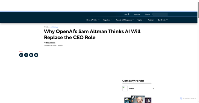 Security scan screenshot of https://aimagazine.com/news/why-is-openai-ceo-sam-altman-eyeing-a-career-in-farming