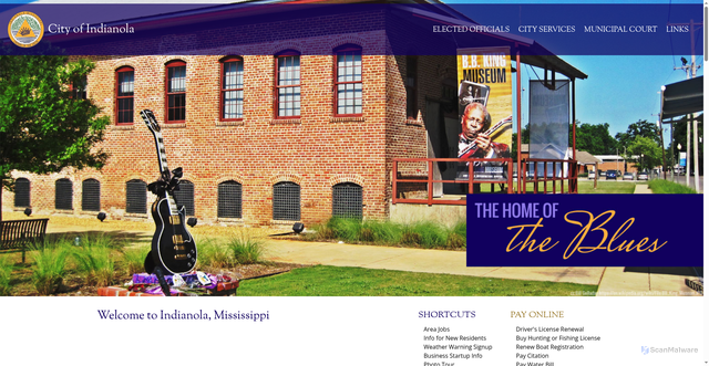 Security scan screenshot of https://www.indianolams.gov/