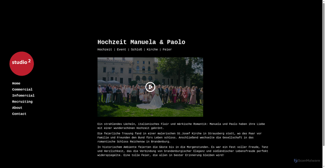 Security scan screenshot of https://studio2-cpp.pages.dev/projects/hochzeit-manuela-paolo