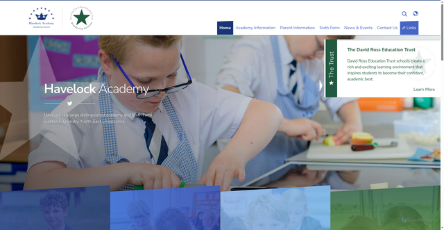 Security scan screenshot of https://www.havelockacademy.co.uk/