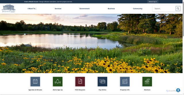 Security scan screenshot of https://jacksoncounty-il.gov/
