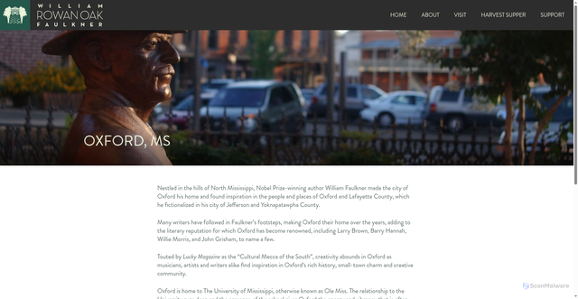 Security scan screenshot of https://rowanoak.com/visit/oxford-ms/