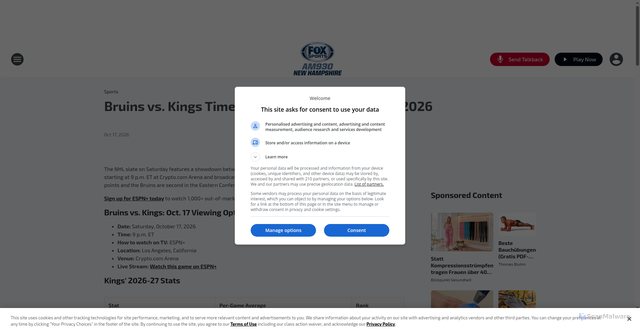 Security scan screenshot of https://foxsports930.iheart.com/content/2026-10-17-bruins-vs-kings-time-tv-live-stream-10172026/
