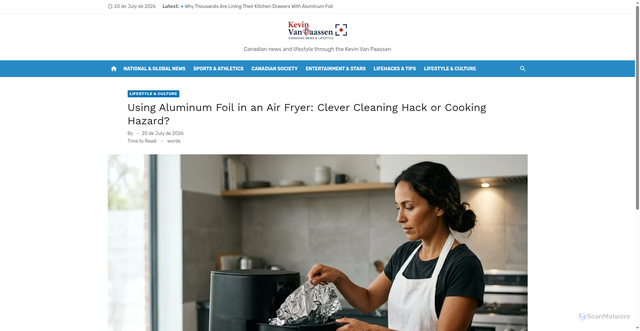 Security scan screenshot of https://cristinaiglesias.com/blog/using-aluminum-foil-in-an-air-fryer-clever-cleaning-hack-or-cooking-hazard/