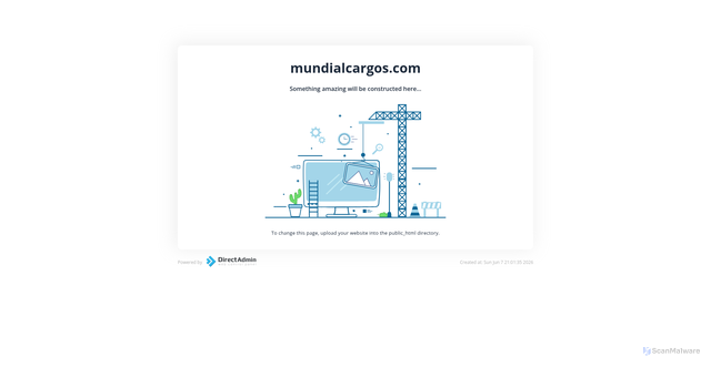 Security scan screenshot of https://mundialcargos.com/
