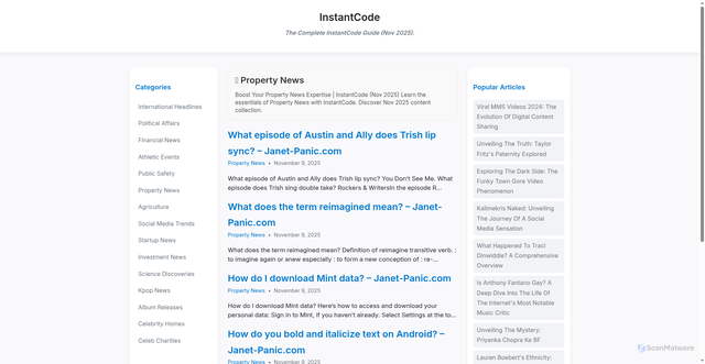 Security scan screenshot of https://filmsave-u2nc83.pages.dev/category/property-news/