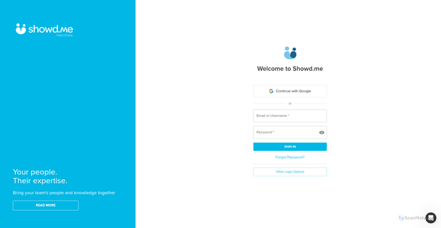 Security scan screenshot of https://showdme.net