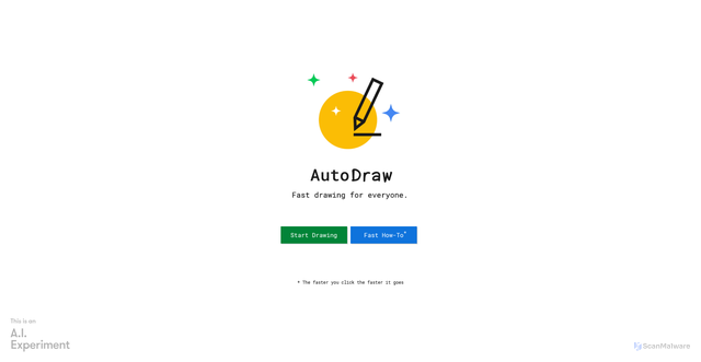 Security scan screenshot of https://www.autodraw.com/