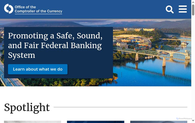 Security scan screenshot of https://www.occ.gov/