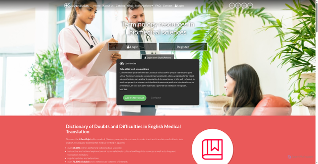 Security scan screenshot of https://www.cosnautas.com