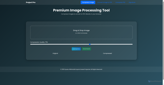 Security scan screenshot of https://projectsyukur-ef6o5tdxt0.edgeone.app/