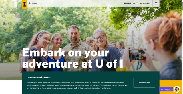 Security scan screenshot of https://uidaho.edu