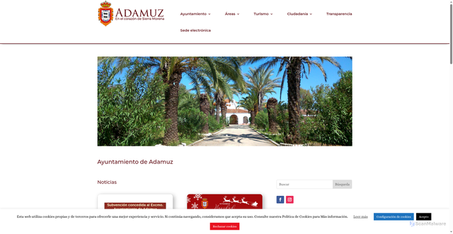 Security scan screenshot of https://adamuz.es/