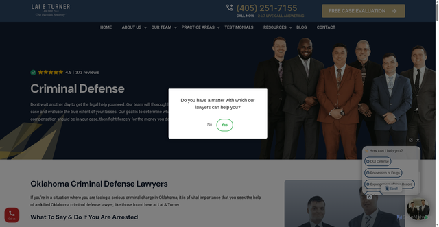 Security scan screenshot of https://www.laiturnerlaw.com/criminal-defense/
