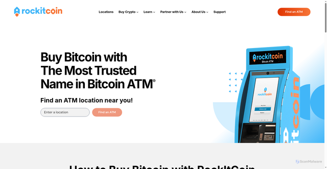 Security scan screenshot of https://www.rockitcoin.com/