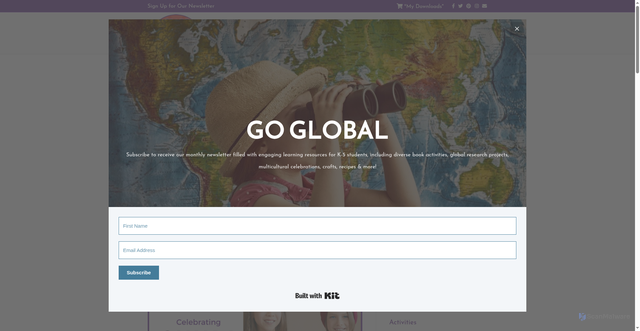 Security scan screenshot of https://www.globetrottinkids.com/celebrate-canada-day/