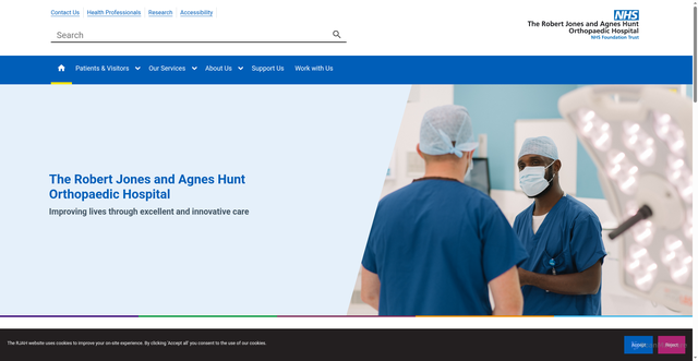 Security scan screenshot of https://www.rjah.nhs.uk/