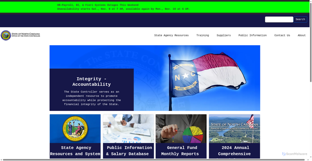 Security scan screenshot of https://ncosc.gov/
