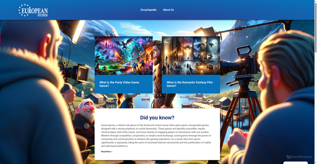 Security scan screenshot of https://europeanstudios.se