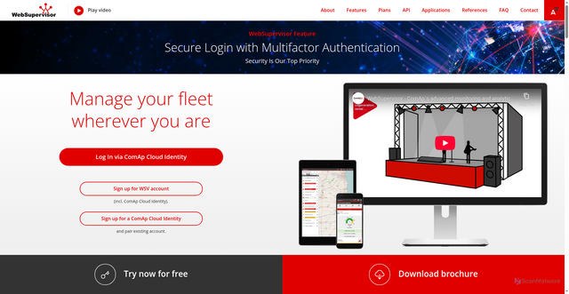 Security scan screenshot of https://websupervisor.net