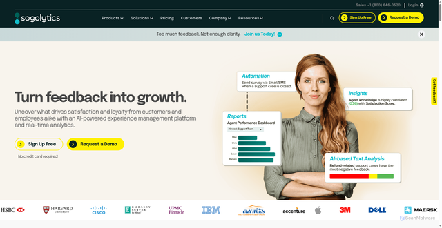 Security scan screenshot of https://sogolytics.com
