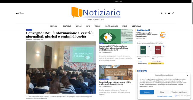 Security scan screenshot of https://notiziario.uspi.it/?n=eu-835370716