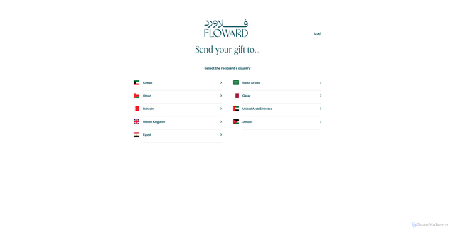 Security scan screenshot of https://floward.com