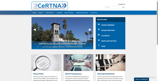 Security scan screenshot of https://www.certnaca.gov/