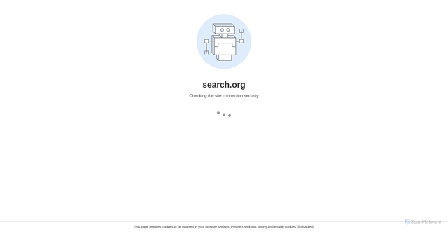 Security scan screenshot of https://www.search.org