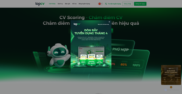 Security scan screenshot of https://tuyendung.topcv.vn