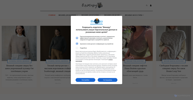 Security scan screenshot of https://vjazhi.ru