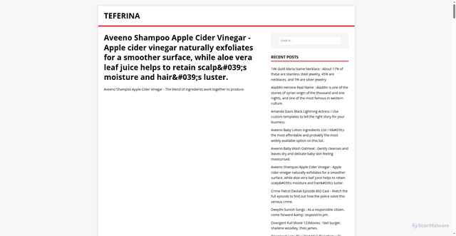 Security scan screenshot of https://anirefet.pages.dev/posts/aveeno-shampoo-apple-cider-vinegar/