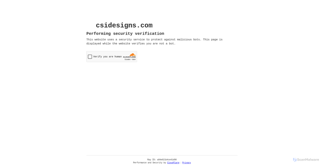 Security scan screenshot of https://csidesigns.com