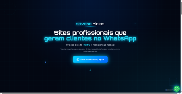 Security scan screenshot of http://savanamidias.com.br/