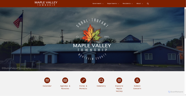 Security scan screenshot of https://maplevalleytwpmi.gov/